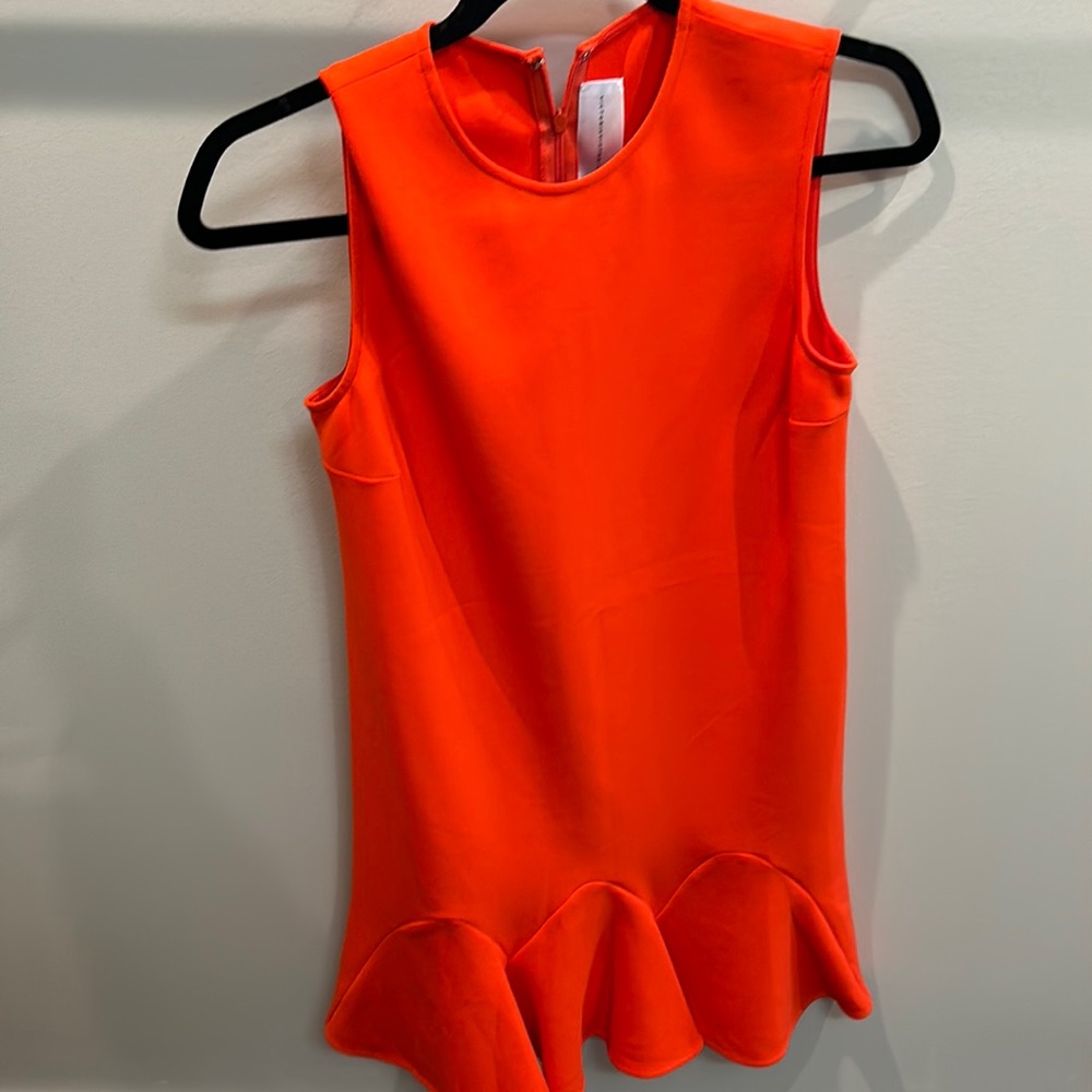 Victoria Beckham Orange Dress